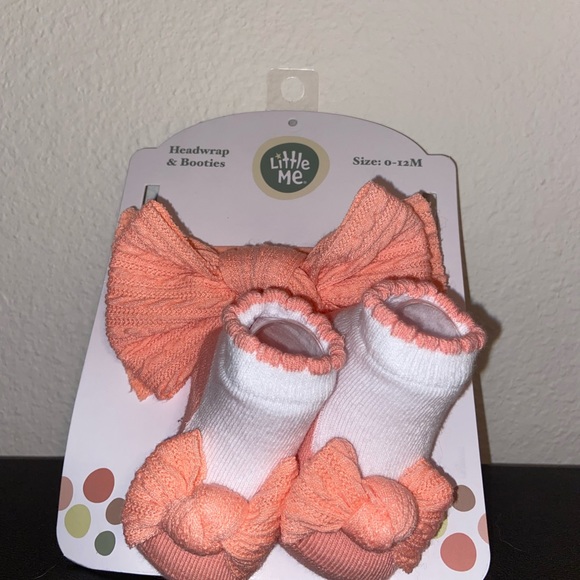 COPY - Little me head wrap/booties - Picture 3 of 4